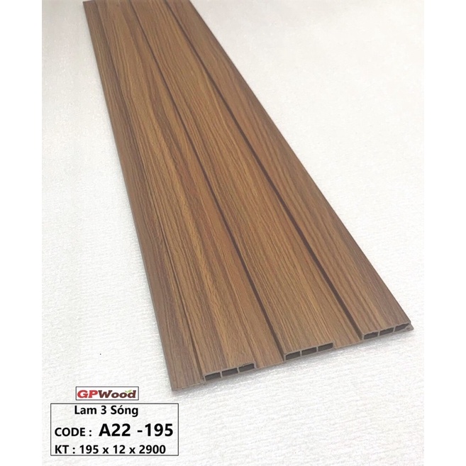 Trần Lam nhựa giả gỗ ốp trần ban công kèm thi công khung cố định/m2