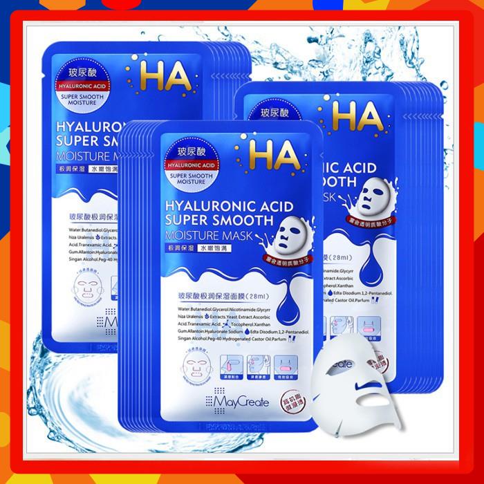 Mặt Nạ Dưỡng Da Mặt Nạ Dưỡng Ẩm Trắng Da Ha Hyaluronic Acid Maycreate Pl4