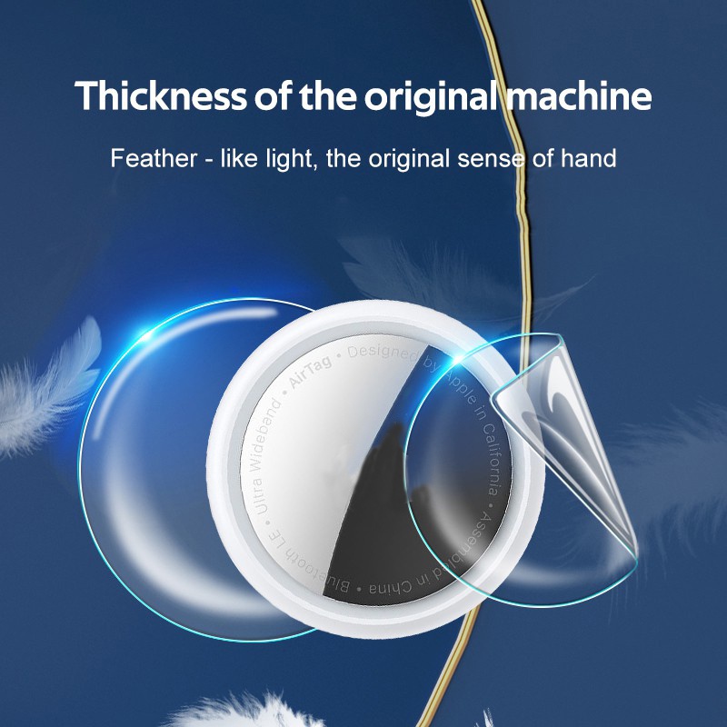 Miếng dán TBTIC bằng TPU hydrogel HD mềm siêu trong suốt hình tròn dành cho màn hình cảm ứng Apple Airtag