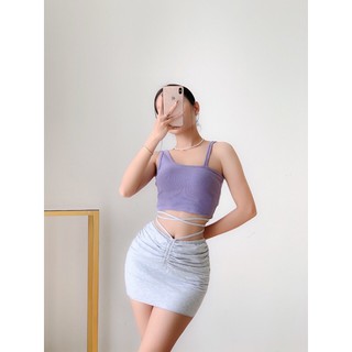 Chân váy cột dây