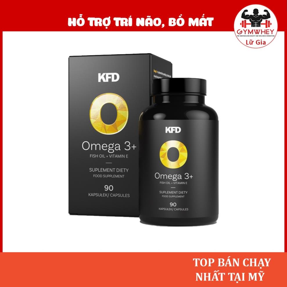 Omega3 KFD Viên Dầu Cá Bổ Sung Omega 3 Giúp Sáng Mắt Đẹp Da Bổ Não KFD NUTRITION OMEGA 3+ 90 Viên