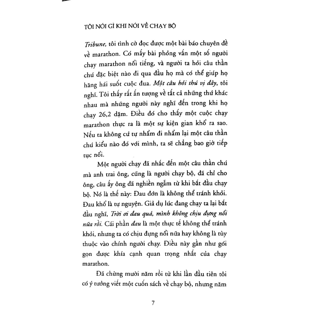 Sách - Tôi Nói Gì Khi Nói Về Chạy Bộ (Tái Bản 2018)