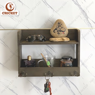 Kệ gỗ gia công treo tường, trang trí nhà cửa - Kệ treo decor nội thất gỗ siêu đẹp, phong cách vintage
