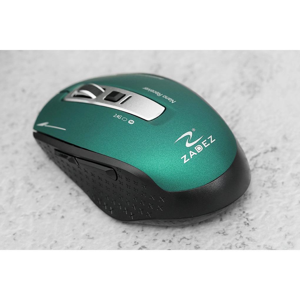 Chuột Bluetooth Zadez M350 - tặng kèm pin AA - DPI cao, kết nối 10m,bền tới 3 triệu lần bấm