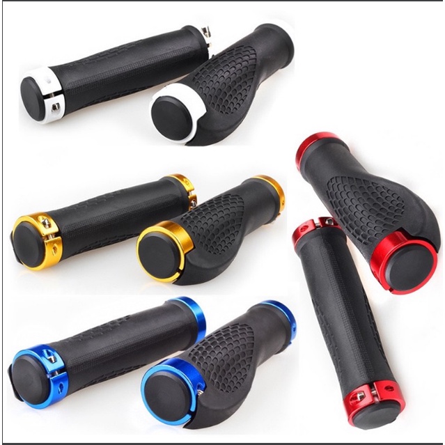 Tay nắm xe đạp thể thao 2 khóa chết có đệm tì tay chống mỏi