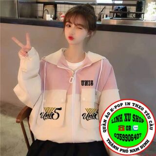 Áo khoác dù áo gió UNI5 áo khoác UNI5 Hàng freesize dưới 55kg in theo yêu cầu