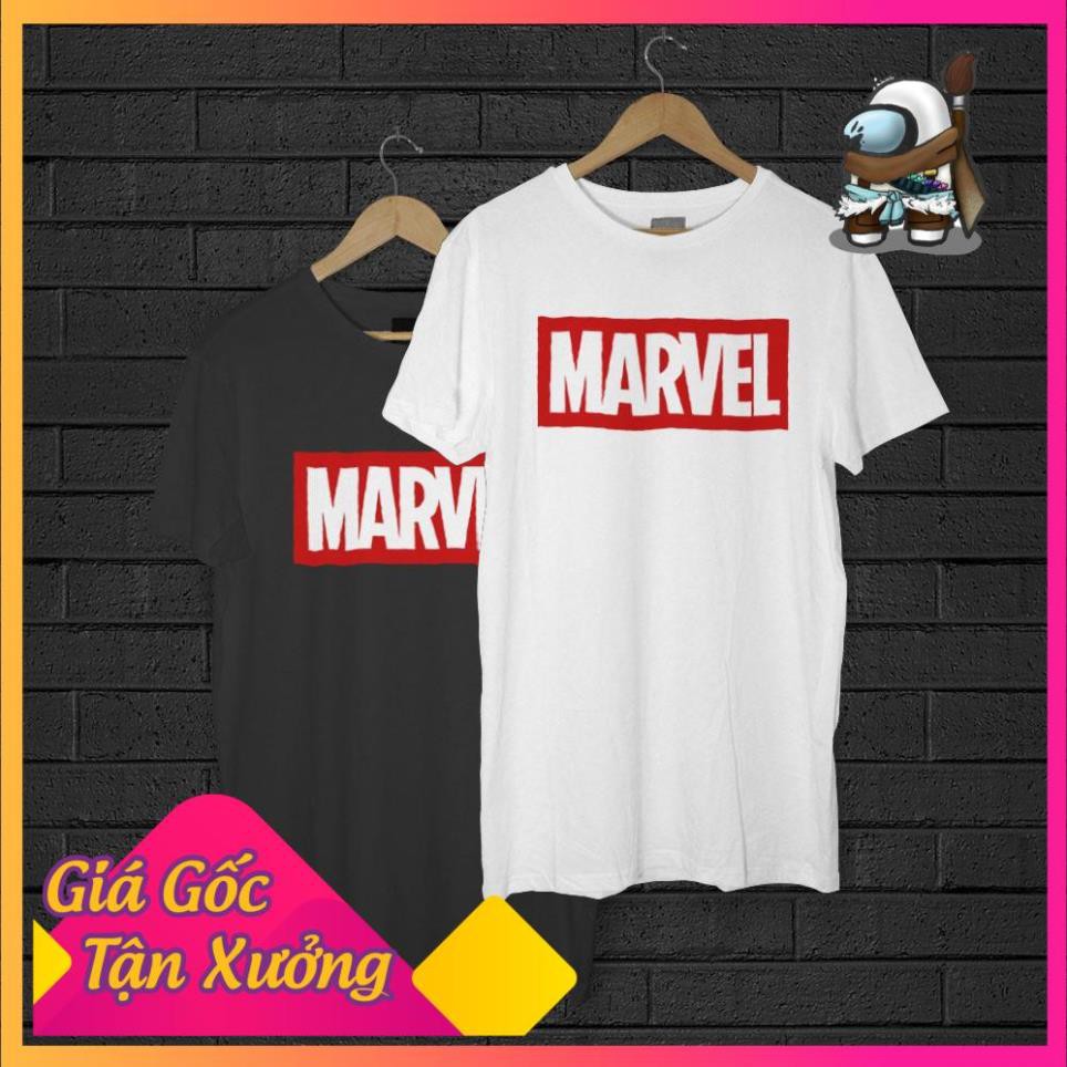 Combo 2 Áo Marvel - Áo Thun In Hình Chữ Marvel