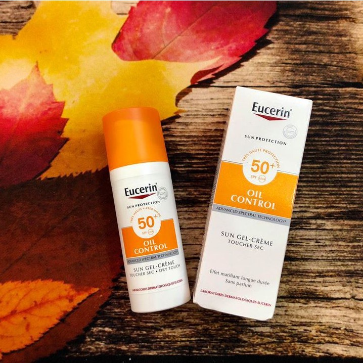 Kem Chống Nắng Eucerin C Sun Gel-Cream Dry Touch Oil Control SPF50+ Cho Da Dầu Mụn 50ml