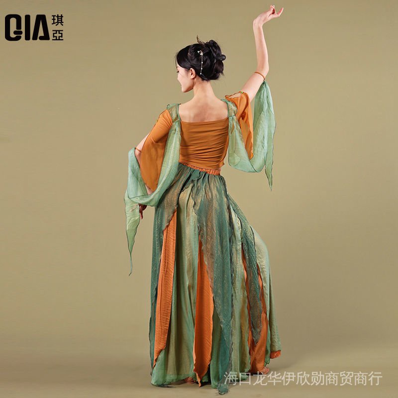 Đầm Sườn Xám Phối Khăn Choàng Chống Chói Hóa Trang Cổ Điển Cho Nữ Vải May Vá Chuyên Dụng Chất Lượng Cao