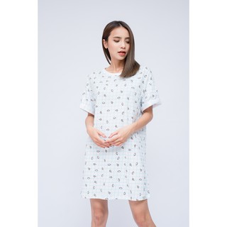 Áo Thun BOO Nữ Over  Áo Thun BOO In Pattern Boo
