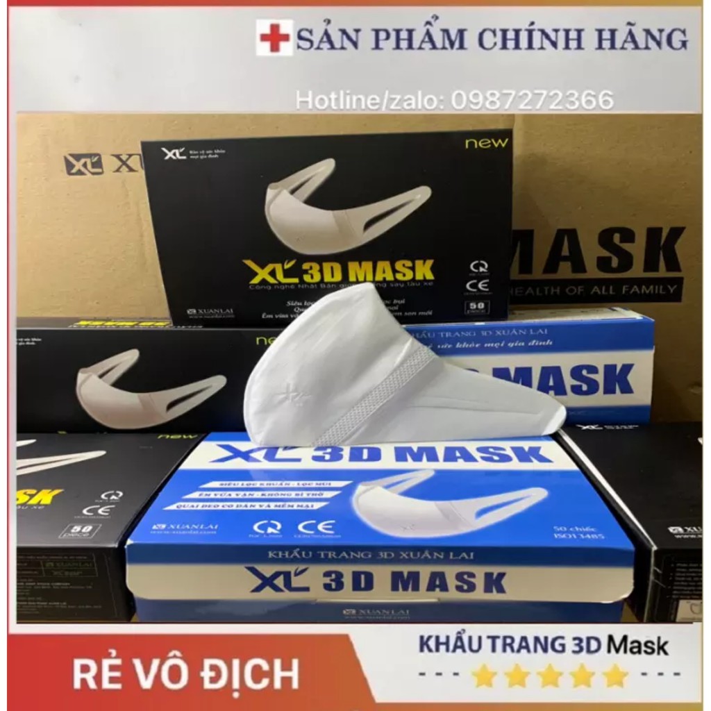 💥Khẩu Trang 3D Mask Xuân Lai , Nam Anh , Duy Khánh LV , Duy Quân , Monji ,  Unicham , Khẩu Trang Y Tế ( CHÍNH HÃNG )💥.