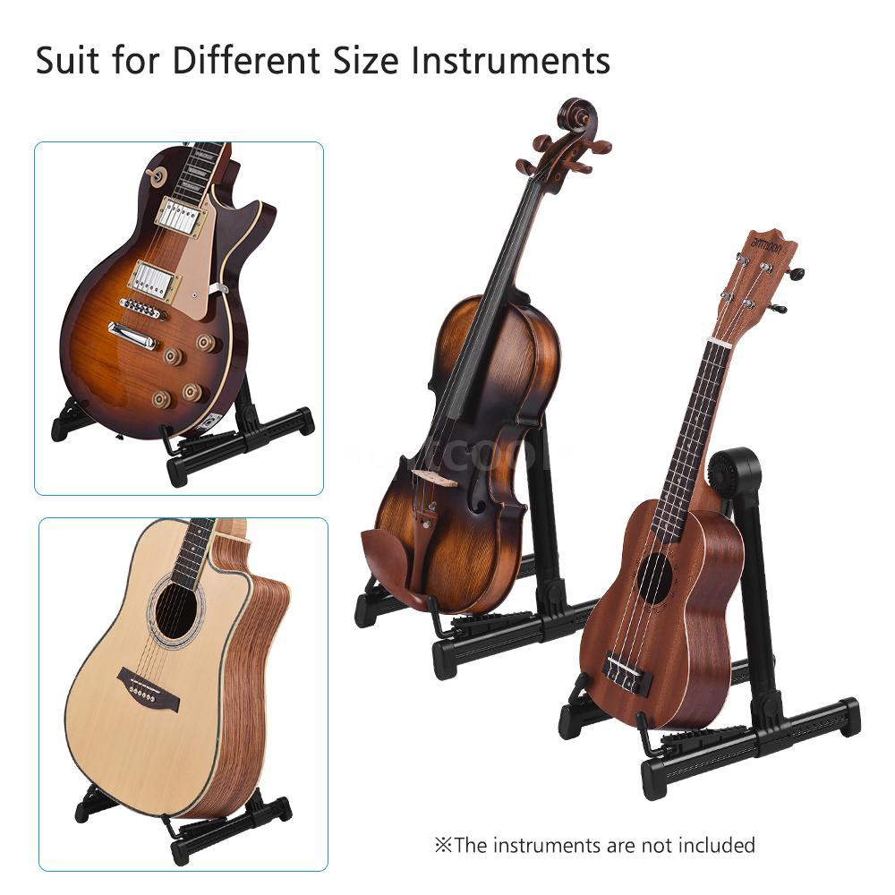 Chân giá đỡ nhạc cụ đàn Guitar Bass Guitar Violin Ukulele bằng nhựa ABS có thể gấp gọn