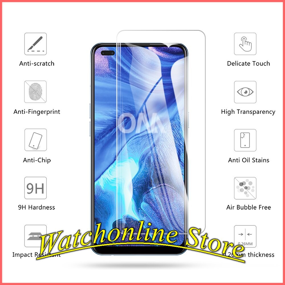 Cường lực 2.5D trong suốt Oppo Reno 4 / Oppo A52 / A92 / Reno 4 / a5 - a9 2020 / A11 / A91 / A53 / A93