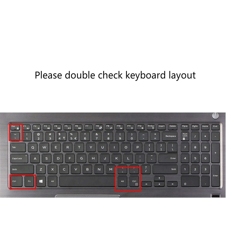 Miếng bọc bàn phím bằng silicon mềm nhiều màu sắc cho 15.6 Inch Dell Inspiron 15 5000(5557)