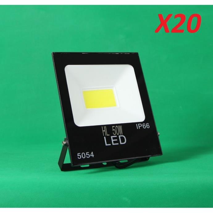 Combo 20 Đèn Led pha HL 50w đủ công suất, đèn sân vườn, đèn pha led giá rẻ