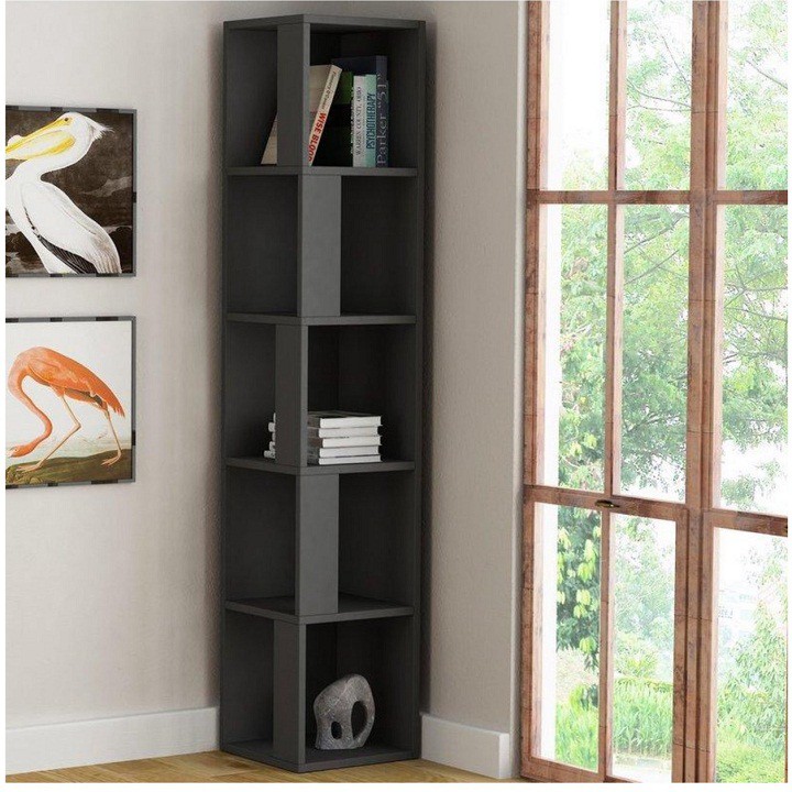 Kệ Gỗ Góc Tường 5 Tầng SIB DECOR (Nhiều Màu)