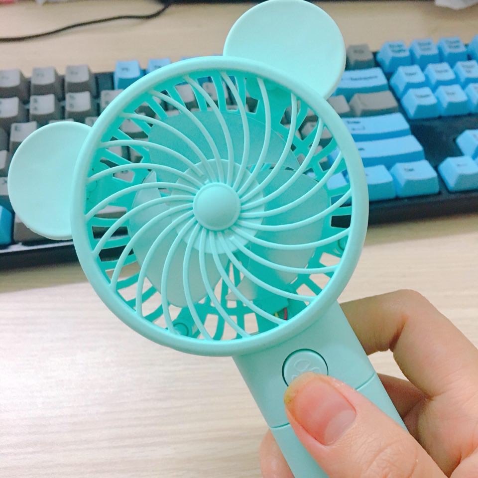 Quạt Mini cầm Tay ⚡FS50K⚡ Tích Điện Micky Cooler Gió Cực Mát [Full Box + Phụ Kiện]