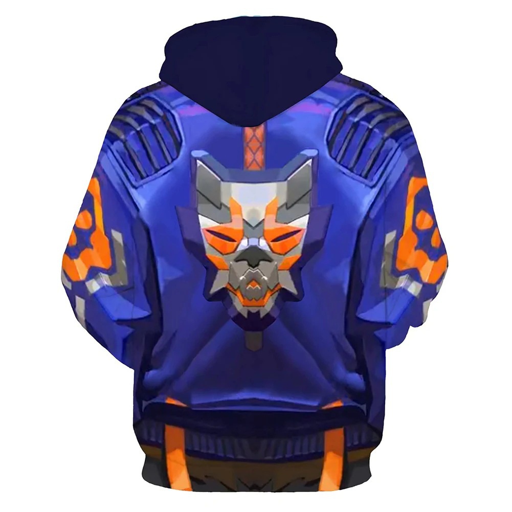 Áo Khoác Hoodie In Hình Valorant Yoru 3D Hóa Trang Lễ Halloween