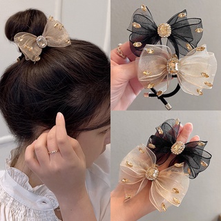 Kẹp Tóc Nơ Vải Chiffon Thời Trang Nữ Tính