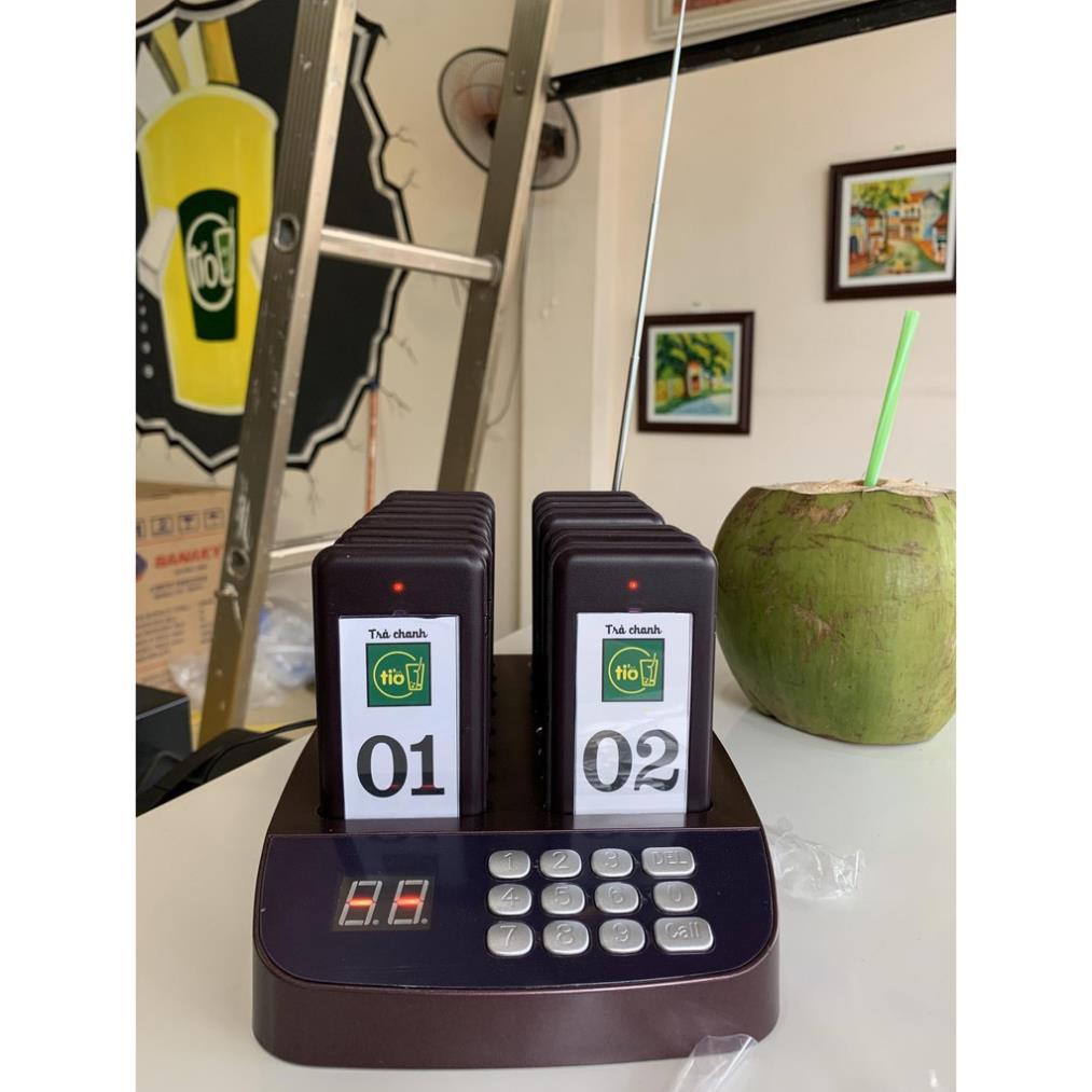 Mua Bộ thẻ rung order _ gọi khách tự phục vụ Tầm Xa CHÍNH HÃNG ( VÔ ...