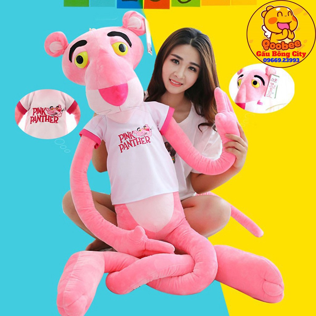 Báo Hồng Pink Panther - Đủ size 160cm - 130cm - 100cm - 80cm - 60cm - Gấu Bông City