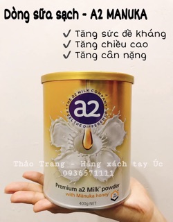 🌟 SỮA A2 MẬT ONG MANUKA 400GR 🌟 DATE 07/08