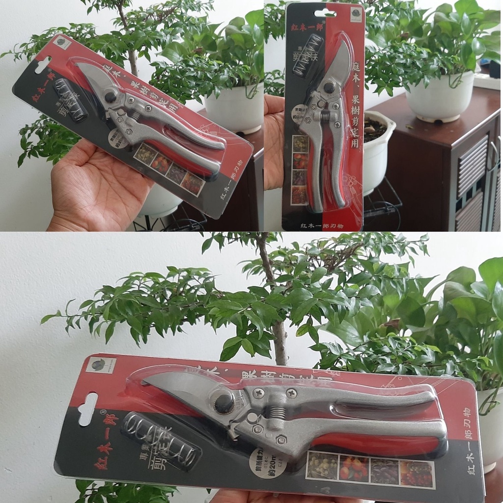 Kéo cắt cành Sada thép SK5 lưỡi siêu bén từ thép SK5 dùng cắt tỉa cành cây bonsai, cây cảnh, cây ăn trái