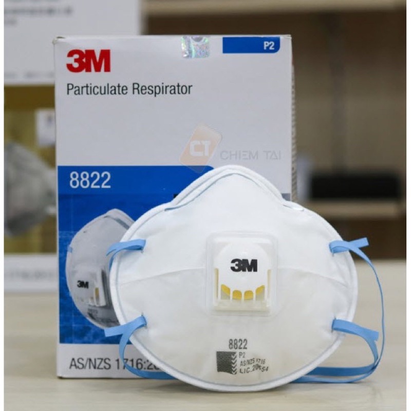khẩu trang 3M 8822 có van ( hàng chính hãng) tem 3M