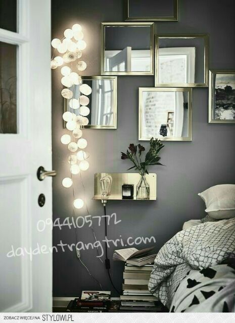Dây đèn cotton ball ( ảnh thật ) màu xanh lá tươi mát cho không gian nhà thêm đẹp và nổi bật trang tri phòng thêm xinh