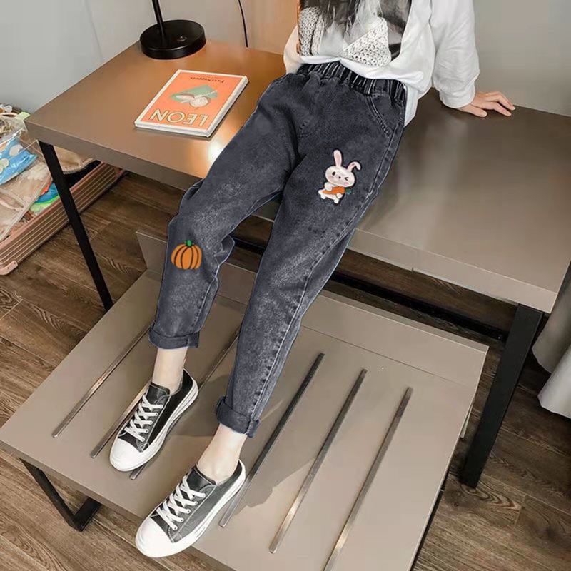 Quần Jeans Ống Rộng Thời Trang Dành Cho Bé Gái 2022