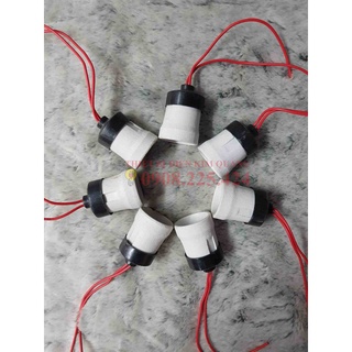 Đui đèn sứ chống cháy E14 (gắn đèn trang trí)/E27 (Đui kín nước)