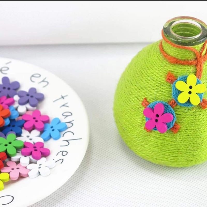 Cuộn dây thừng màu 25m,treo trang trí, làm đồ handmade, quấn chai lọ, nút gỗ bông hoa