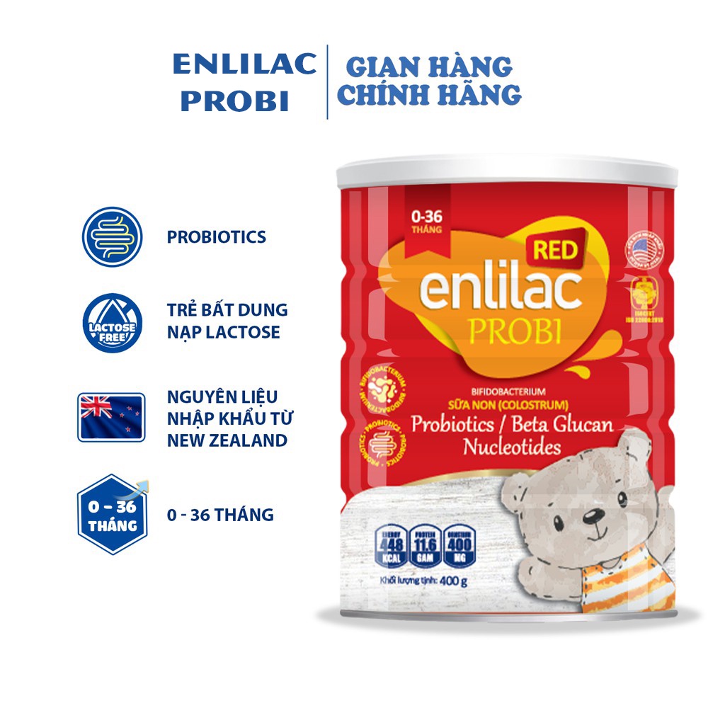 Sữa bột Enlilac Probi Red Frealactose 400g