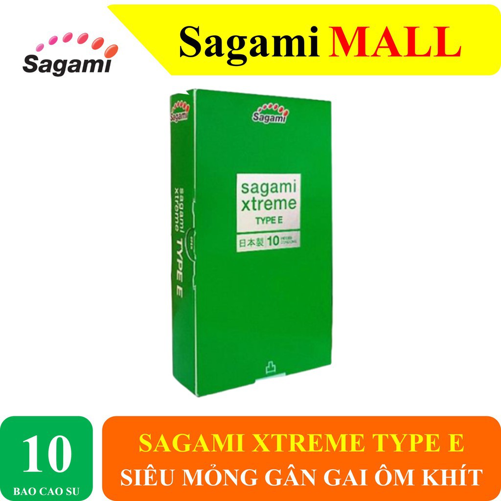 [HÀNG CHUẨN NHẬT] Bao cao su SAGMI  siêu mỏng nhất thế giới Sagami Xtreme Feel Fit hộp 10 bcs