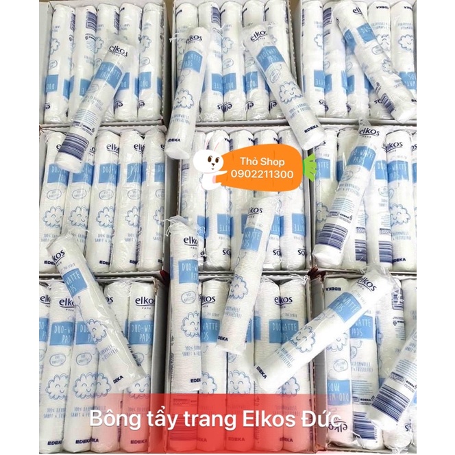 Bông tẩy trang Đức Elkos 140 miếng