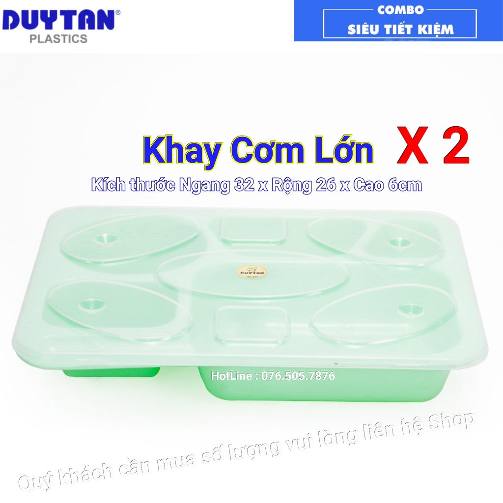 Khay cơm duy tân LOẠI LỚN Combo 2 Cái