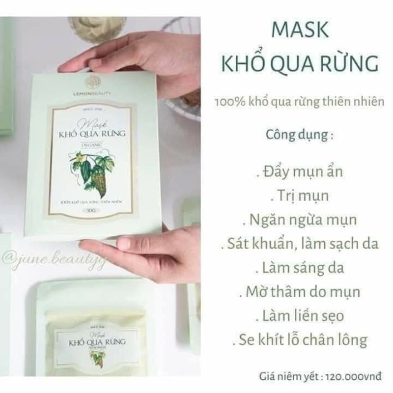 MẶT NẠ KHỔ QUA RỪNG tặng kèm cọ, que đắp, băng đô tai mèo