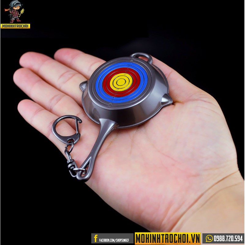 Móc khóa mô hình PUBG - Chảo Target Pan