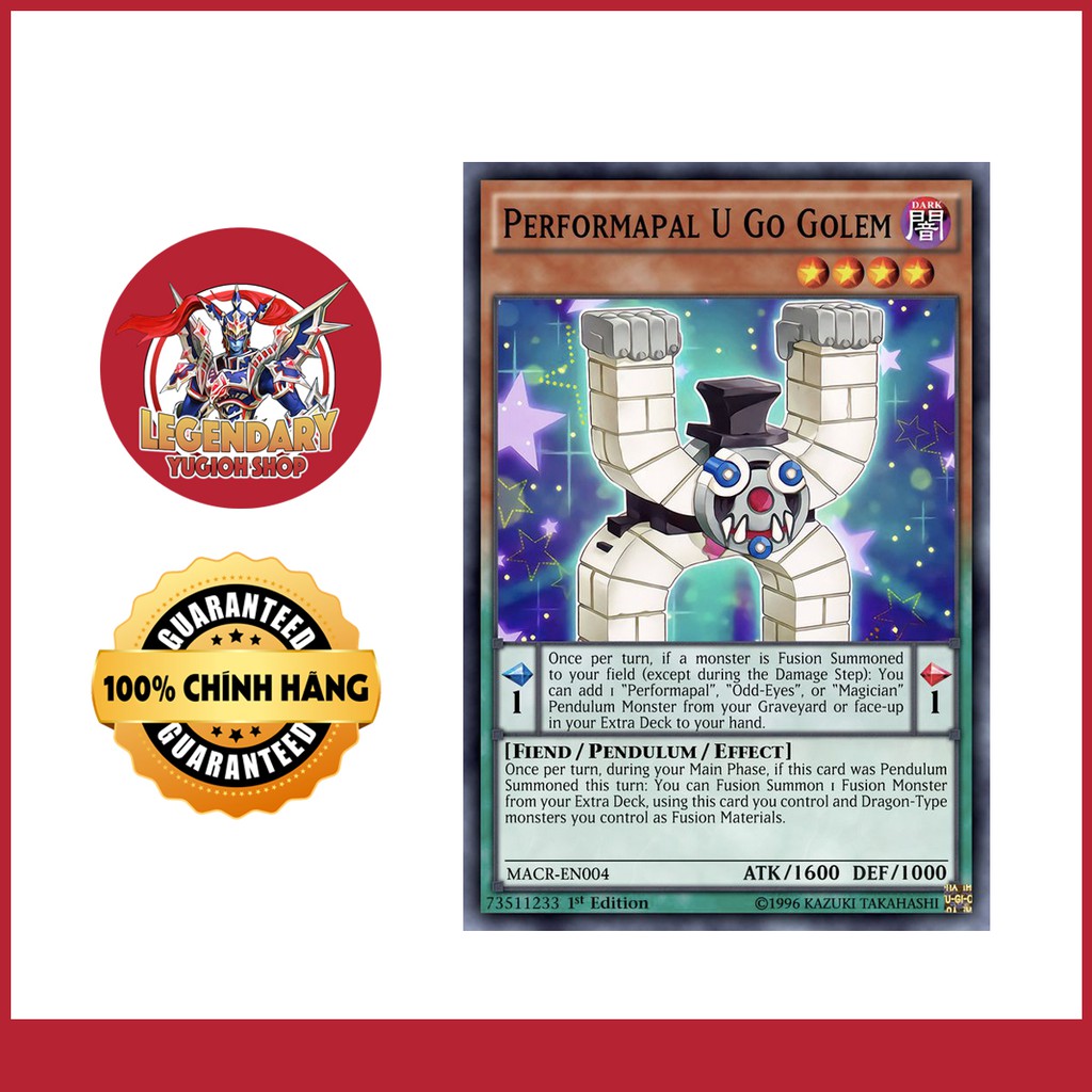 [EN][Thẻ Bài Yugioh Chính Hãng] Performapal U Go Golem