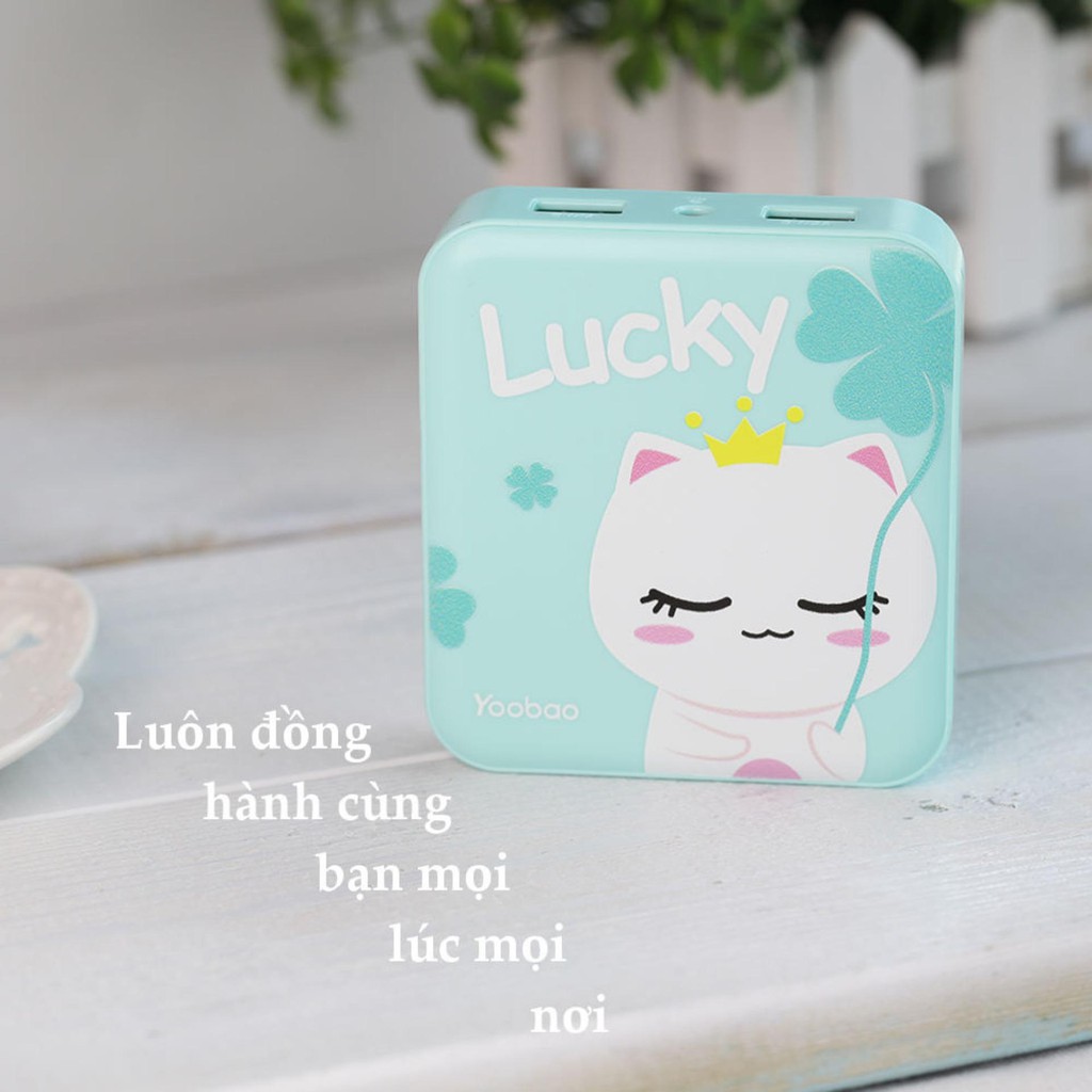 Pin sạc dự phòng YOOBAO YB-6024 dung lượng pin 10000mAh Chính Hãng Tặng túi + cáp sạc