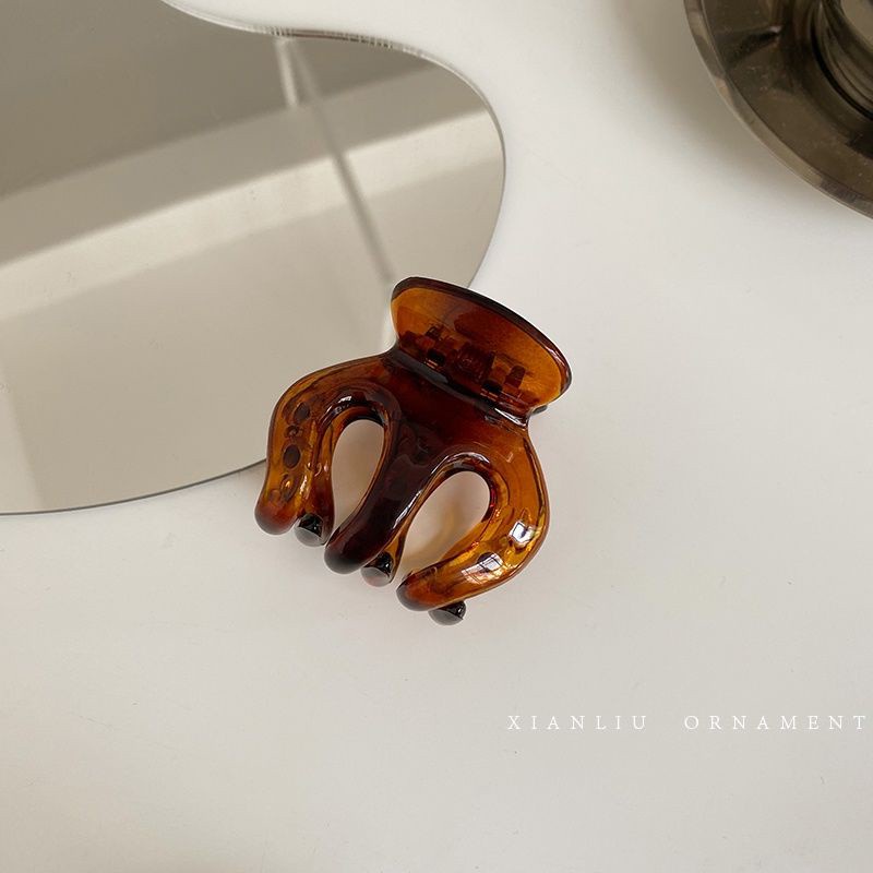 Kẹp tóc nhựa resin thiết kế đơn giản cổ điển thời trang cho nữ