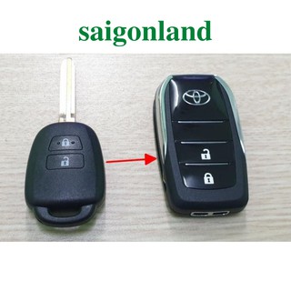 Vỏ độ chìa khóa 2 nút xe toyota dòng vios, camry, yaris, crolla altis, innova - vỏ chìa khóa toyota