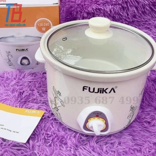 Nồi hầm cháo chậm cho bé FUJIKA FJ-KC2.5L dung tích 2.5L công suất 240W MÀU NGẪU NHIÊN - Chính hãng BH 12 tháng