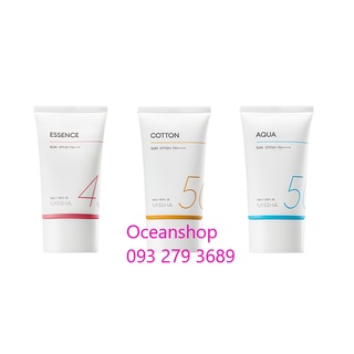 Kem chống nắng Missha mẫu mới dung tích 50ml về hàng SALE 50% (Bill mua ảnh bên cạnh)