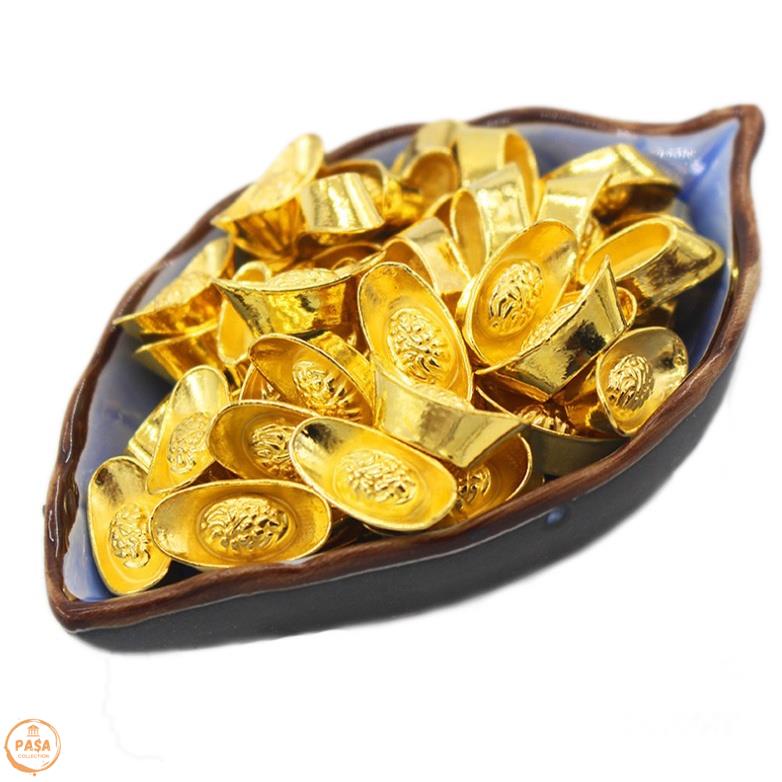 Combo 3 Thỏi vàng Thần Tài KIM NGUYÊN BẢO cỡ 2.8cm , phong thủy hút tài nạp lộc, giàu sang, no đủ...