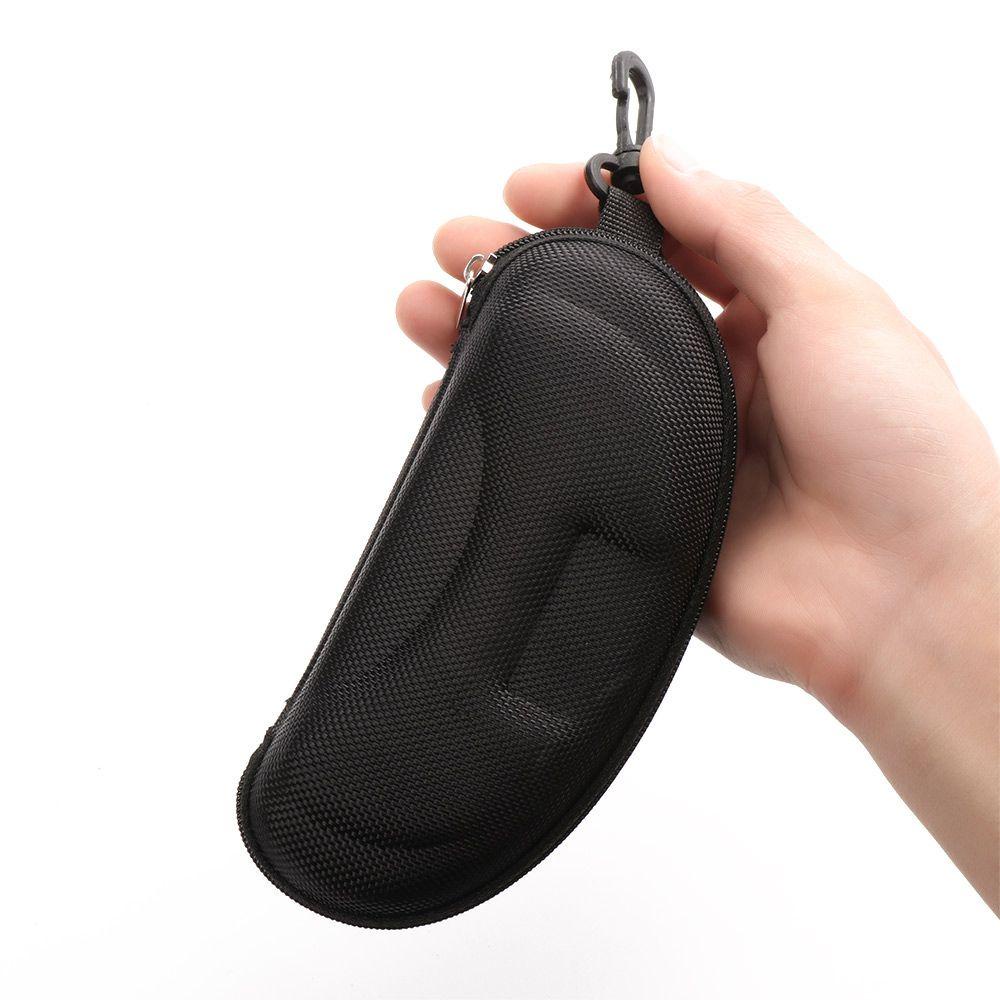 Hộp Đựng Mắt Kính Trượt Tuyết EVA Cứng Có Dây Kéo Màu Xám / Đen Chất Lượng Cao