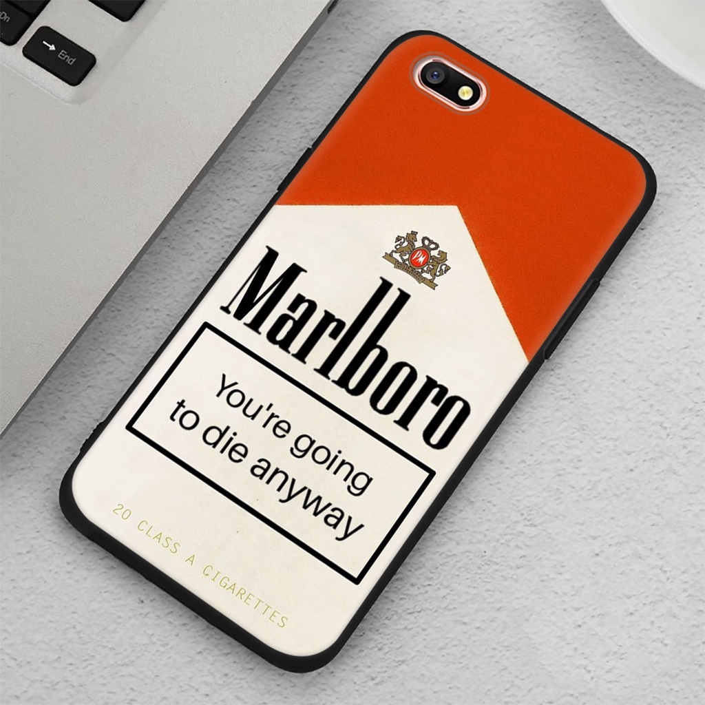 Ốp điện thoại in logo marlboro red cho Realme 5 6 Pro X XT X2 Q 5i 6i 5s 7i X50 7 4G OPPO K3 K5 27IOO