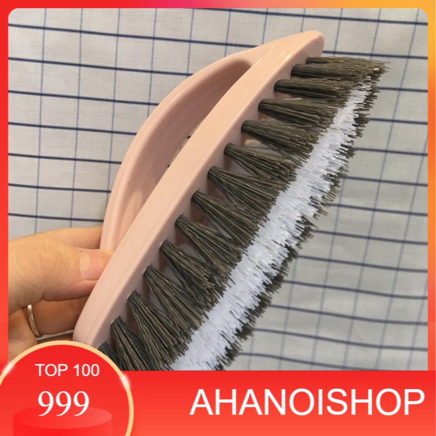 Bàn chải nhựa chà chân tắm giặt giũ đồ quần áo CJ-1405 màu hồng đẹp tiện lợi vệ sinh đa năng