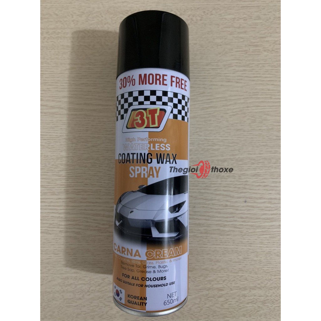Bình xịt xóa vết xước 3T-Carna | Xi, kem đánh bóng xe cana dạng xịt tiện lợi | Chuyên dùng tẩy xước xe cho thợ sửa xe