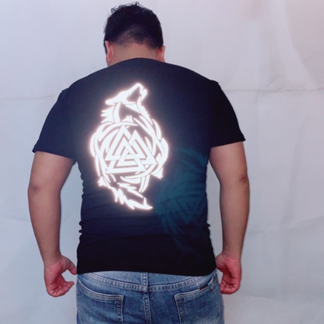 Áo Thun Phản Quang Chó Sói Tam Giác Cotton 75%, Form rộng Unisex, nam nữ Đẹp Ken T-Shirt. | BigBuy360 - bigbuy360.vn